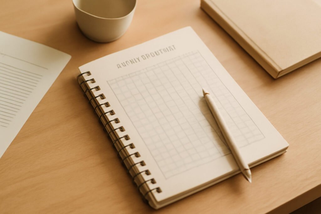 Habit Tracker Vorlage PDF zum Ausdrucken