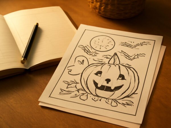 Herbst 2026: 3 Halloween Ausmalbilder