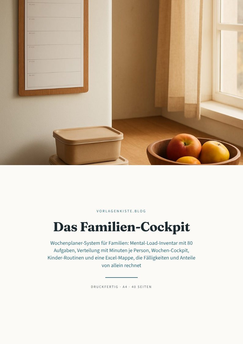 Das Familien-Cockpit – Vorschau Seite 2