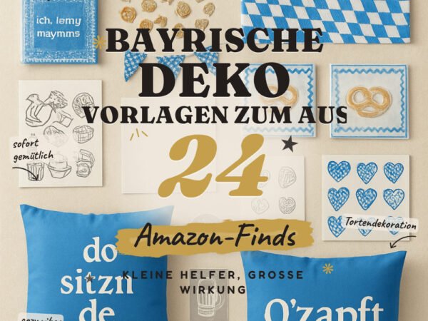 Bayrische Deko Vorlagen zum Ausdrucken: 24 Amazon-Finds