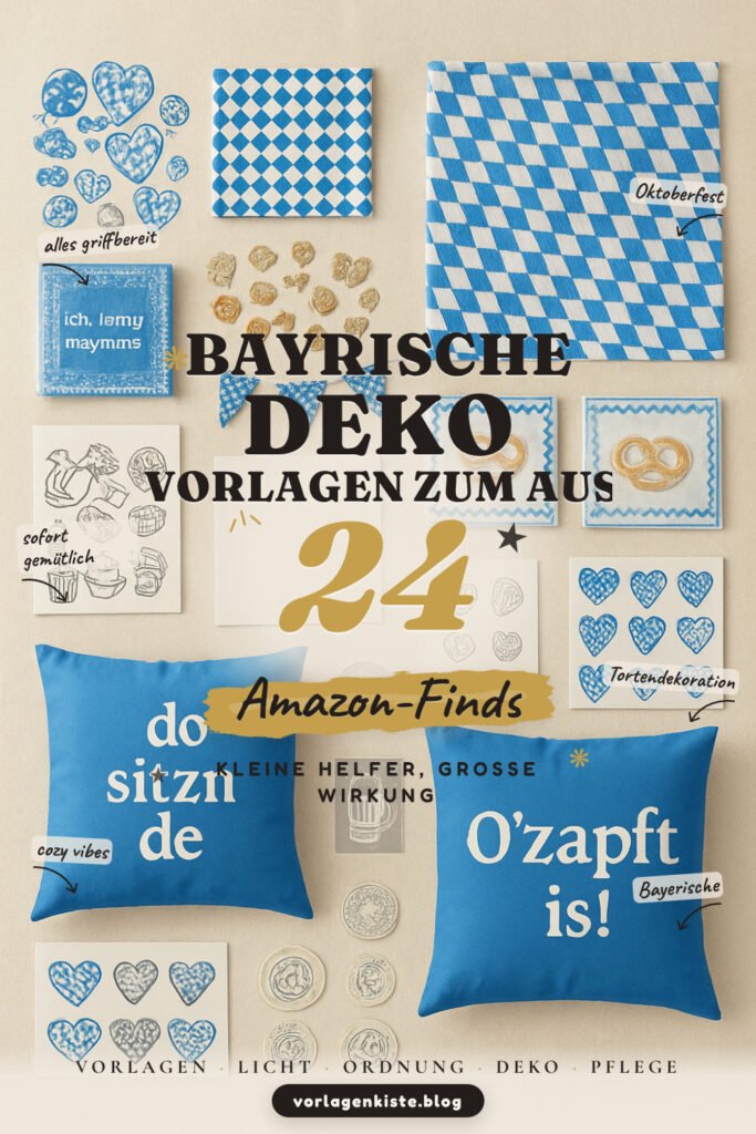 Bayrische Deko Vorlagen zum Ausdrucken: 24 Amazon-Finds