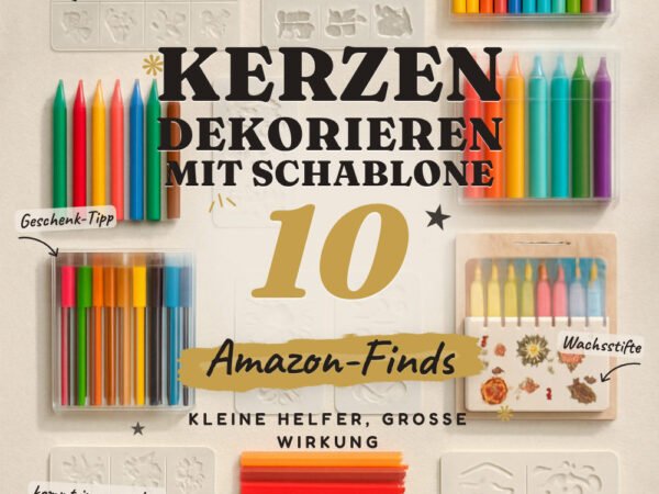 Kerzen dekorieren mit Schablone: 10 Amazon-Finds, für saubere Motive
