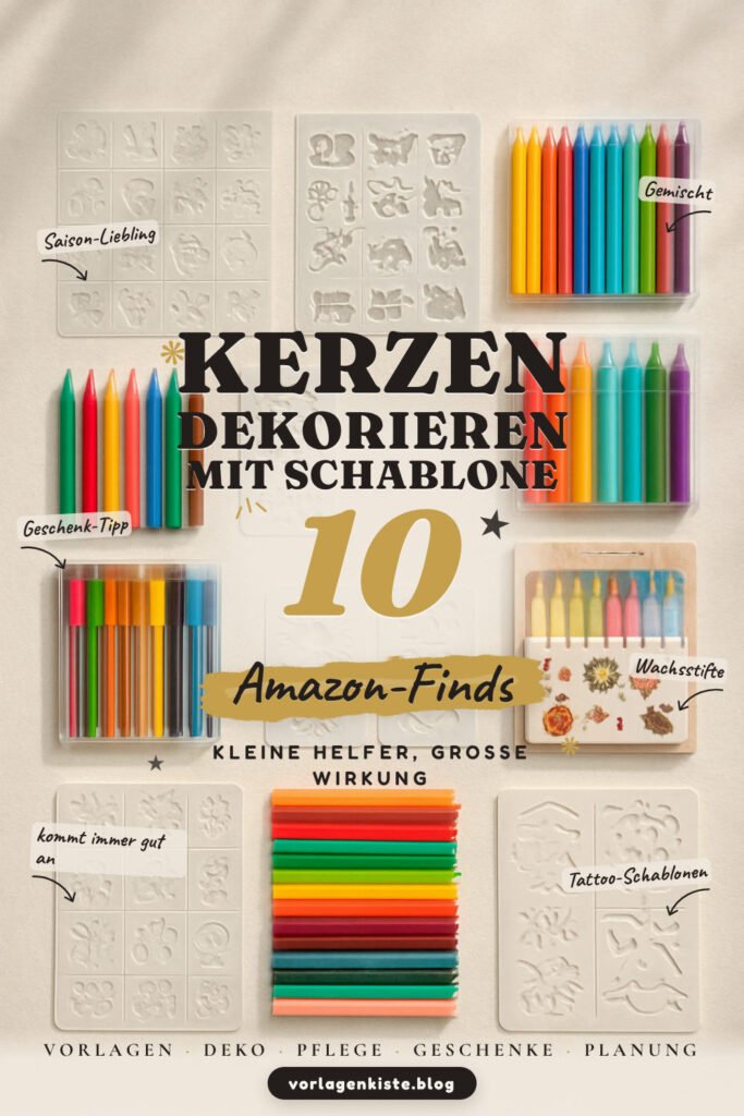 Kerzen dekorieren mit Schablone: 10 Amazon-Finds, für saubere Motive