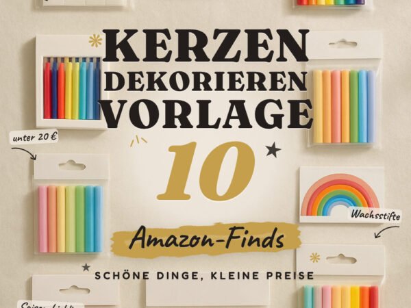 Kerzen dekorieren Vorlage: 10 Amazon-Finds, kreative Ideen