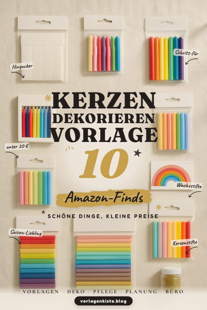 Kerzen dekorieren Vorlage: 10 Amazon-Finds, kreative Ideen