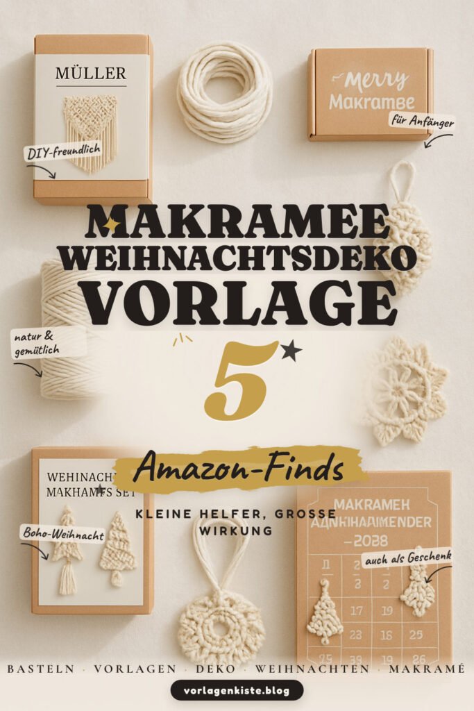 Makramee-Weihnachtsdeko Vorlage: 5 Amazon-Finds, direkt starten