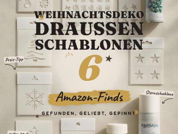 Weihnachtsdeko draußen Schablonen: 6 Amazon-Finds, einfach gemacht