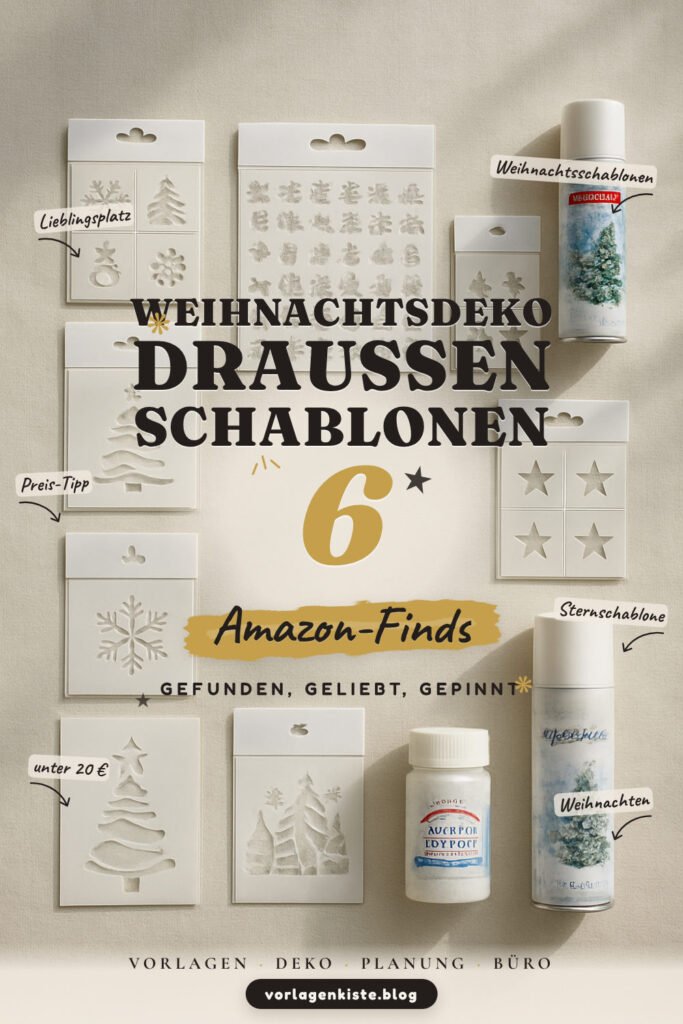 Weihnachtsdeko draußen Schablonen: 6 Amazon-Finds, einfach gemacht