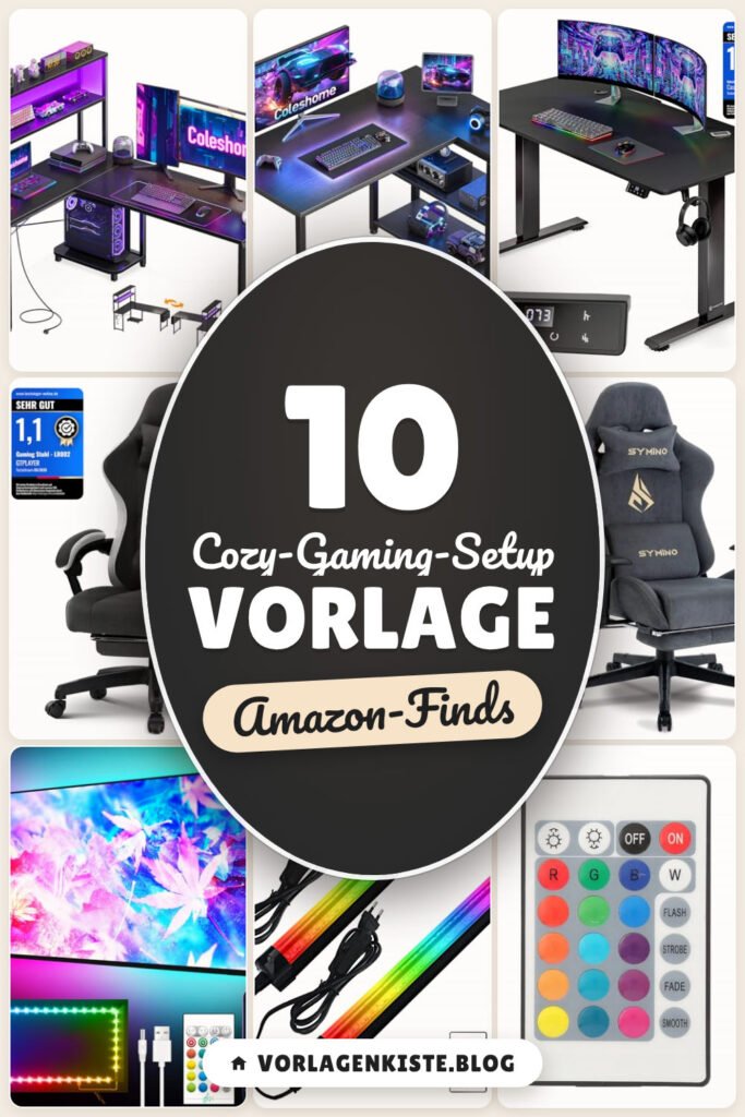 Cozy-Gaming-Setup Vorlage: 10 Amazon-Finds, mehr Gemütlichkeit