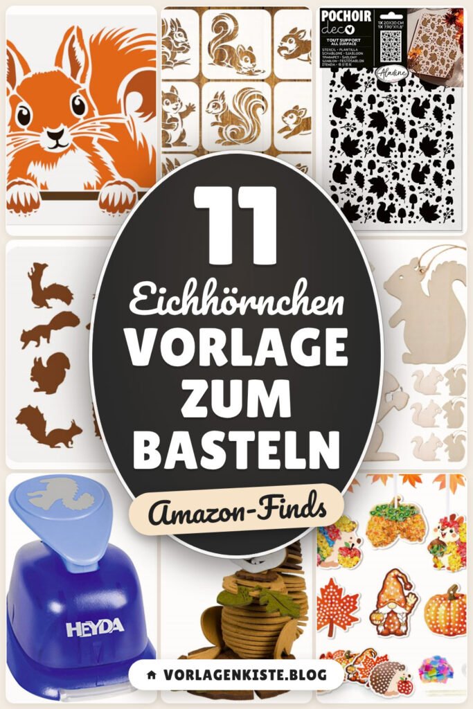 Eichhörnchen Vorlage zum Basteln: 11 Amazon-Finds, schnell startklar