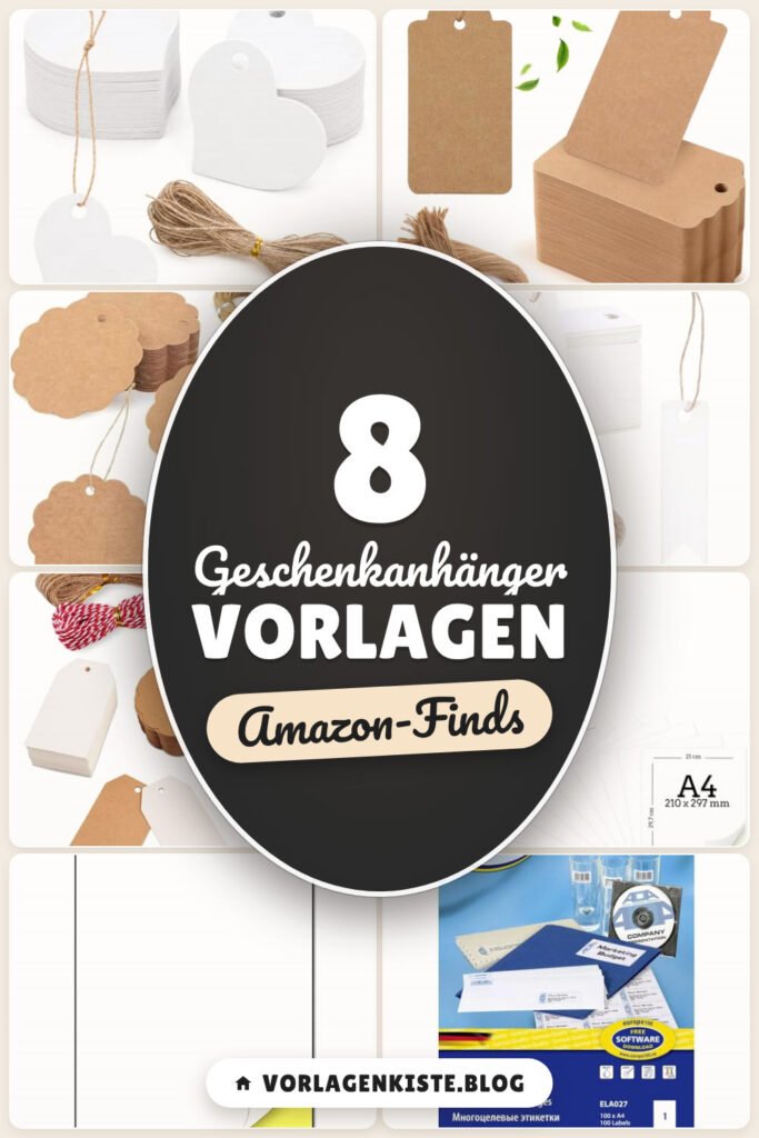 Geschenkanhänger Vorlagen: 8 Amazon-Finds, drucken & basteln