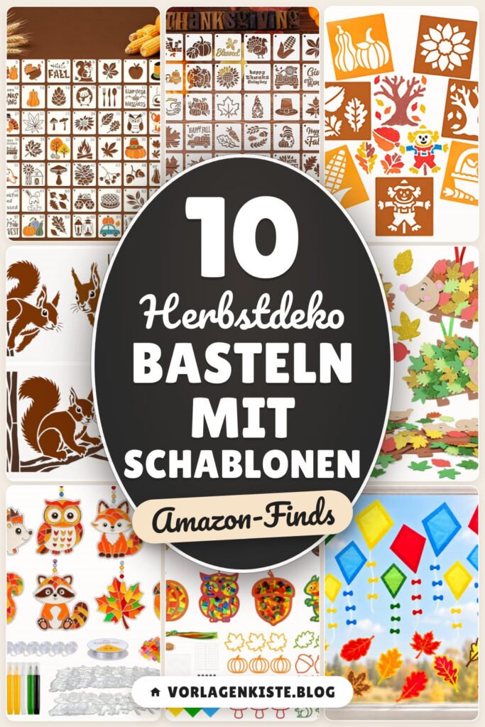 Herbstdeko basteln mit Schablonen: 10 Amazon-Finds, fix gemacht