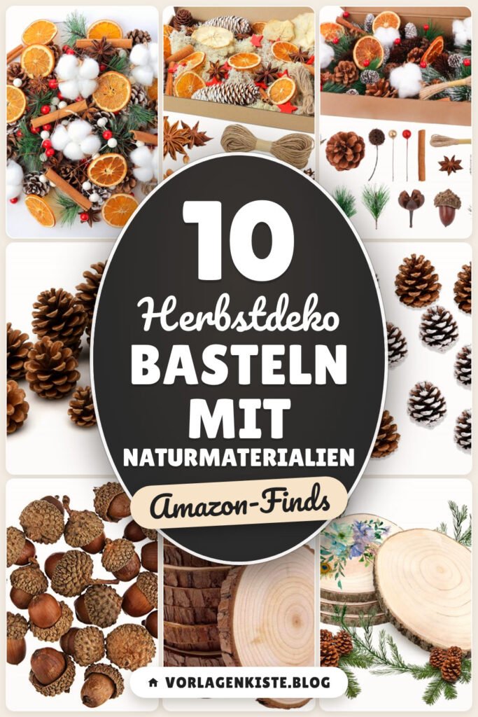 Herbstdeko basteln mit Naturmaterialien: 10 Amazon-Finds, Vorlagen