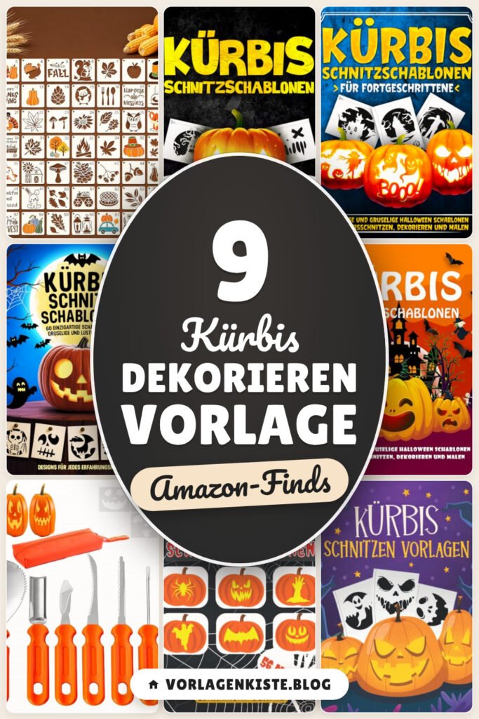 Kürbis dekorieren Vorlage: 9 Amazon-Finds, mit Schablonen