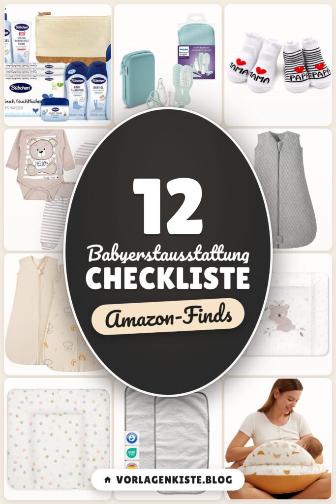 Babyerstausstattung Checkliste: 12 Amazon-Finds, als PDF