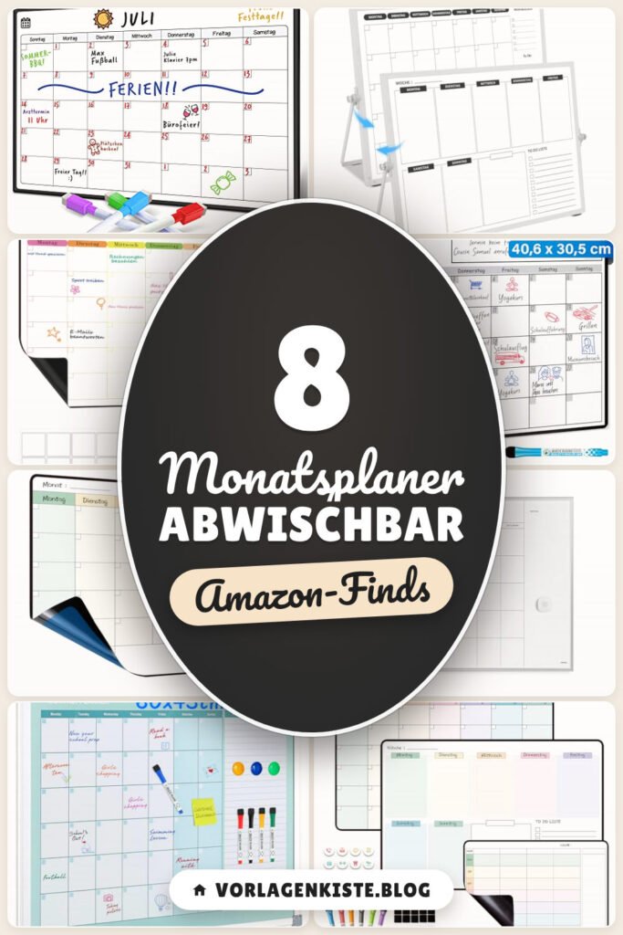 Monatsplaner abwischbar: 8 Amazon-Finds, für Küche & Büro