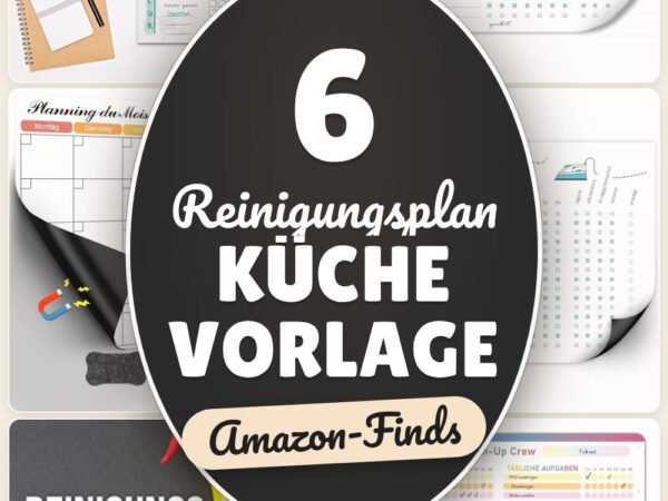 Reinigungsplan Küche Vorlage: 6 Amazon-Finds, sauber organisiert