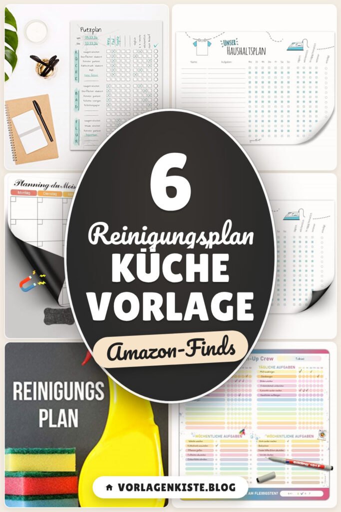 Reinigungsplan Küche Vorlage: 6 Amazon-Finds, sauber organisiert