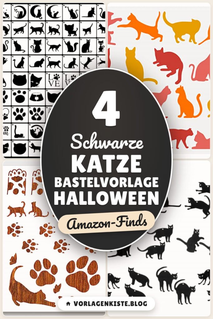 Schwarze Katze Bastelvorlage Halloween: 4 Amazon-Finds