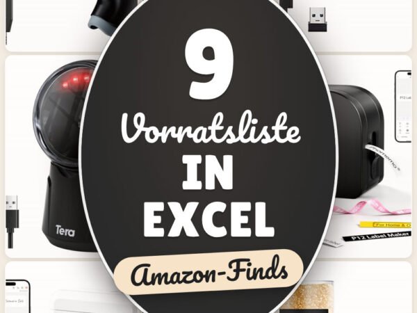Vorratsliste in Excel: 9 Amazon-Finds, für klare Küchenordnung