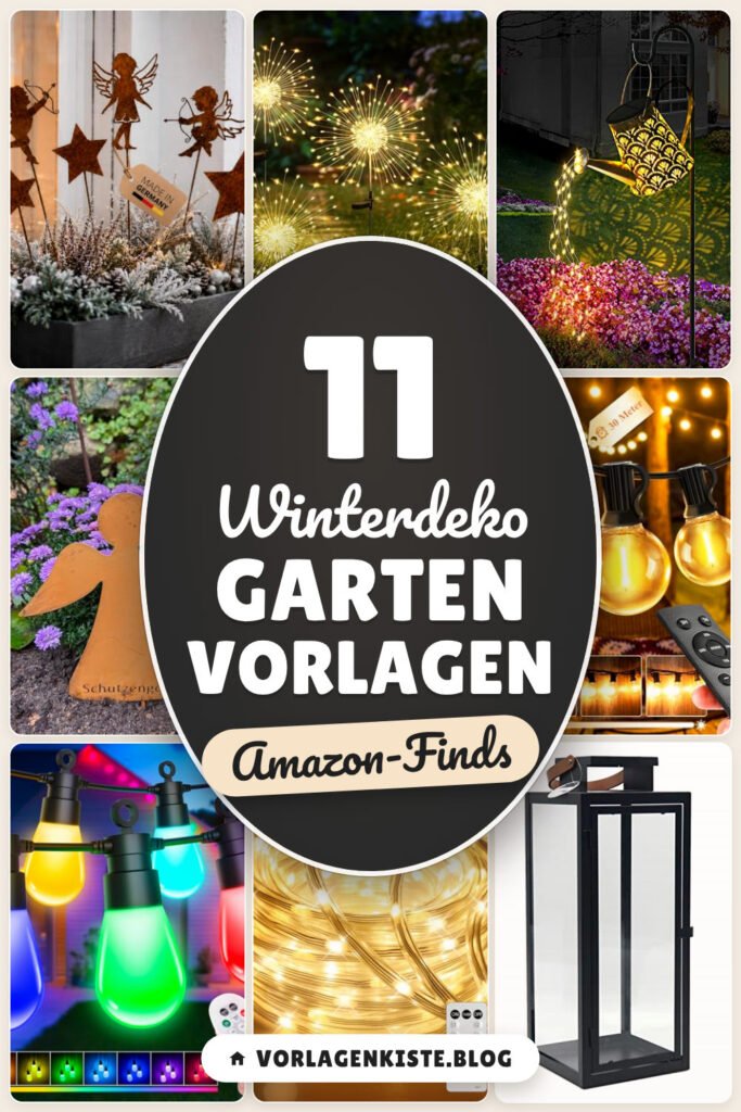 Winterdeko Garten Vorlagen: 11 Amazon-Finds, schnell gemütlich