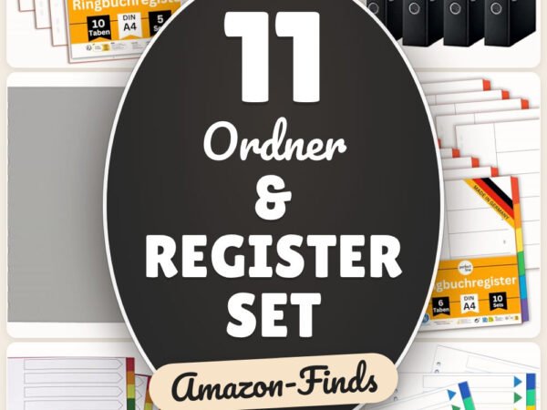 Ordner & Register Set: 11 Amazon-Finds, alles fürs Abheften
