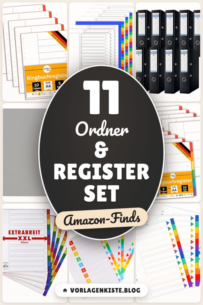 Ordner & Register Set: 11 Amazon-Finds, alles fürs Abheften