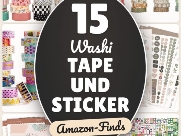 Washi Tape und Sticker: 15 Amazon-Finds, fürs Bullet Journal