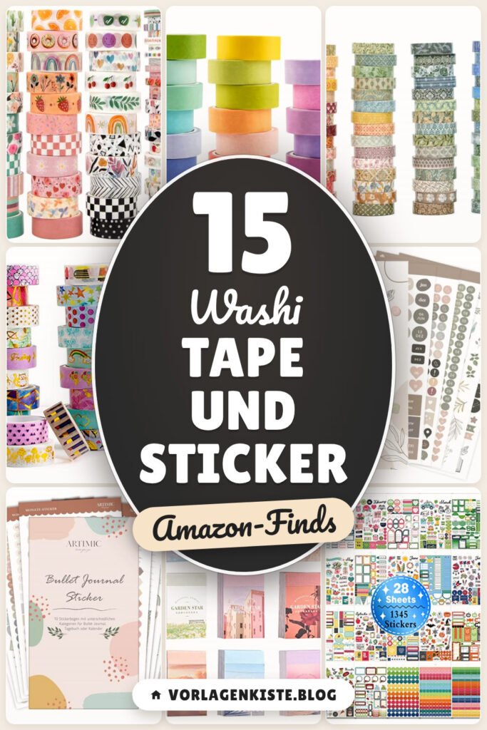 Washi Tape und Sticker: 15 Amazon-Finds, fürs Bullet Journal