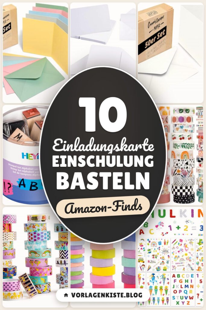Einladungskarte Einschulung basteln: 10 Amazon-Finds