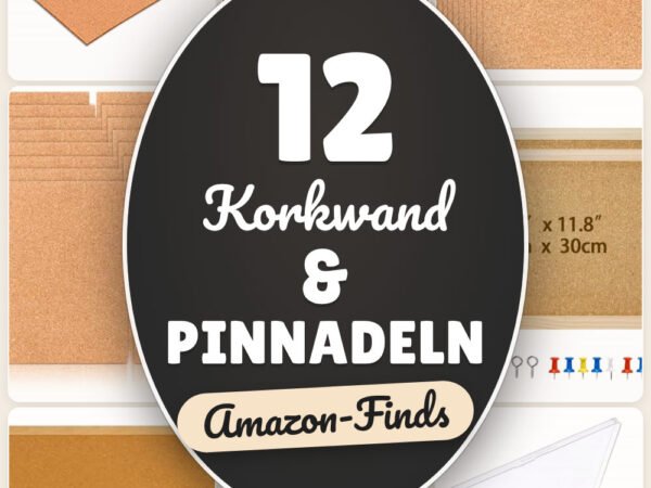 Korkwand & Pinnadeln: 12 Amazon-Finds, Ordnung am Schreibtisch