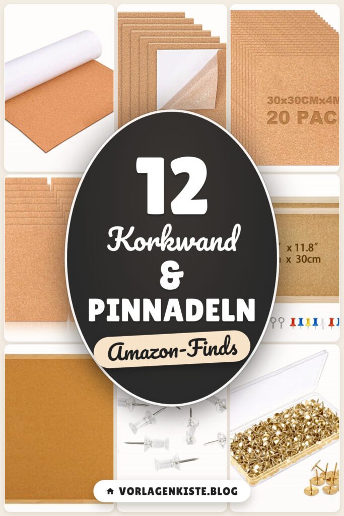 Korkwand & Pinnadeln: 12 Amazon-Finds, Ordnung am Schreibtisch