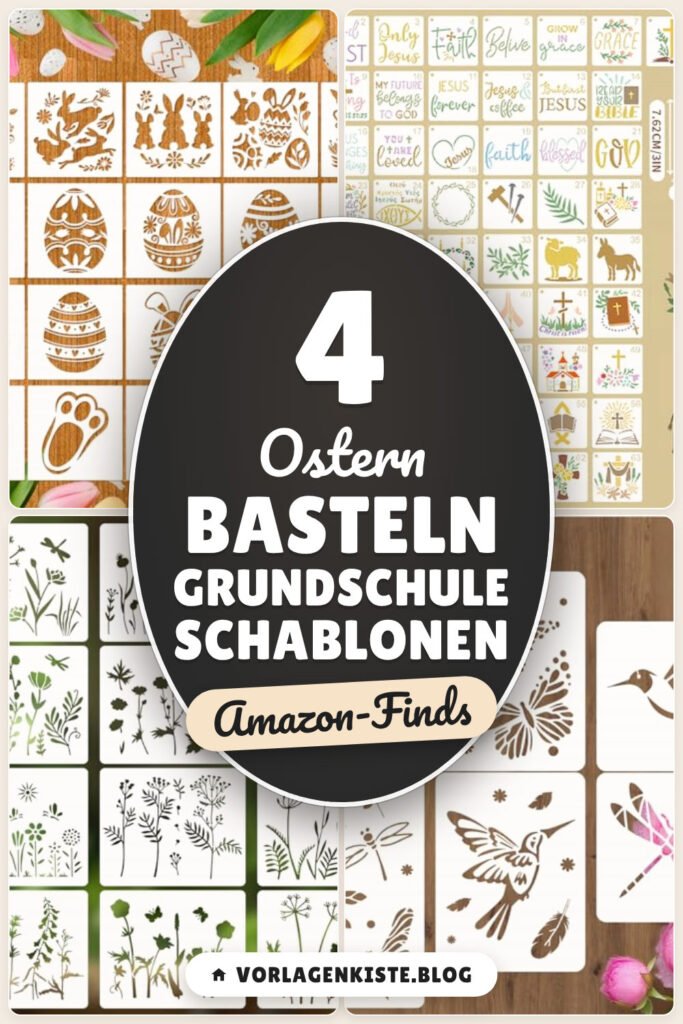 Ostern basteln Grundschule Schablonen: 4 Amazon-Finds, inkl. Vorlagen
