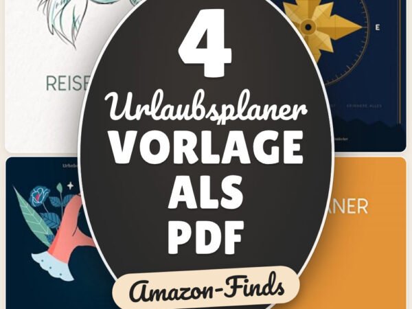 Urlaubsplaner Vorlage als PDF: 4 Amazon-Finds, alles organisiert