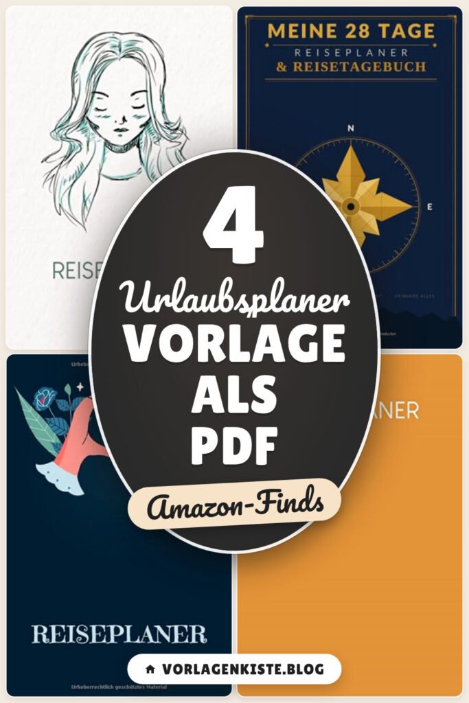 Urlaubsplaner Vorlage als PDF: 4 Amazon-Finds, alles organisiert