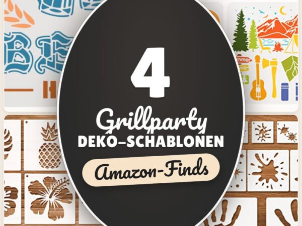 Grillparty Deko-Schablonen: 4 Amazon-Finds, schnell dekoriert
