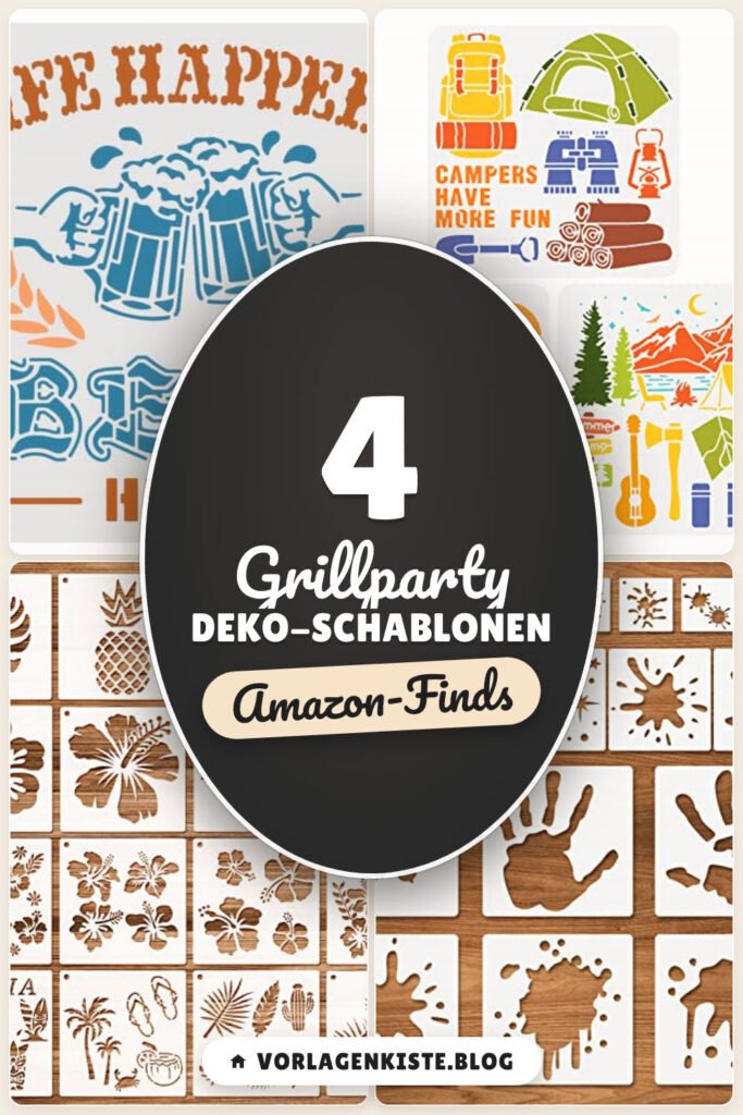 Grillparty Deko-Schablonen: 4 Amazon-Finds, schnell dekoriert