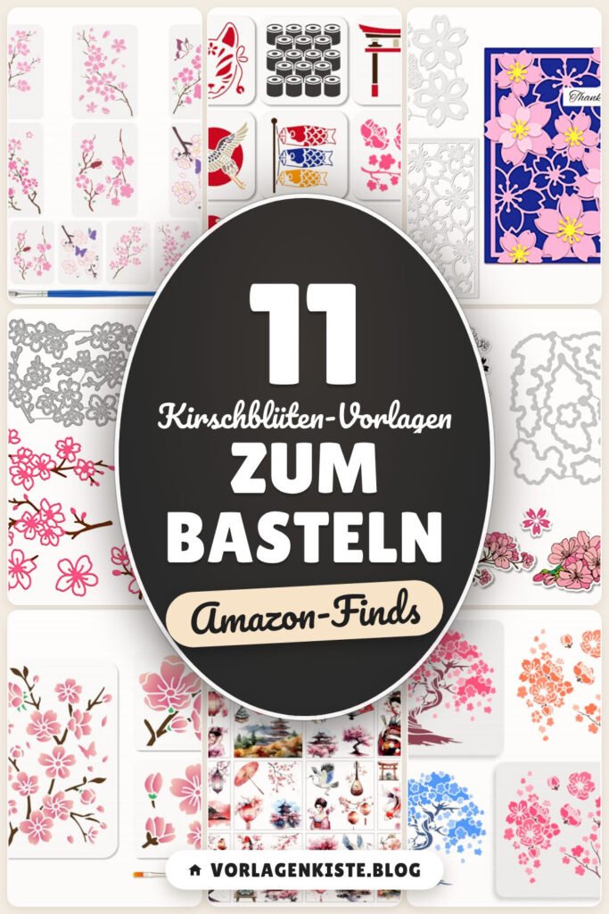 Kirschblüten-Vorlagen zum Basteln: 11 Amazon-Finds, startklar