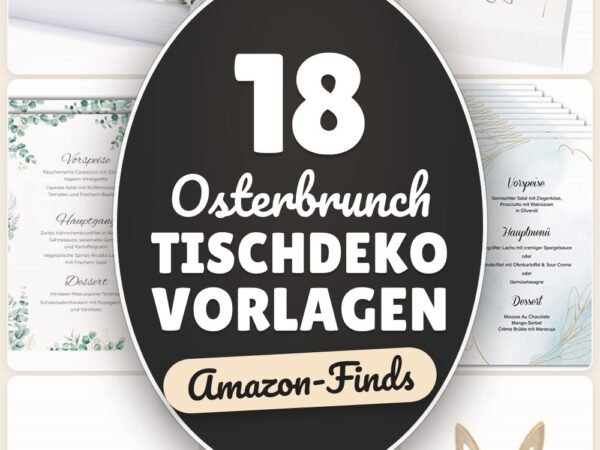 Osterbrunch Tischdeko Vorlagen: 18 Amazon-Finds, schnell gedeckt