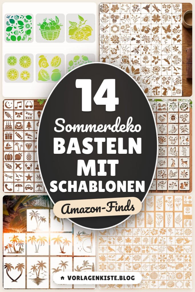 Sommerdeko basteln mit Schablonen: 14 Amazon-Finds, sofort loslegen