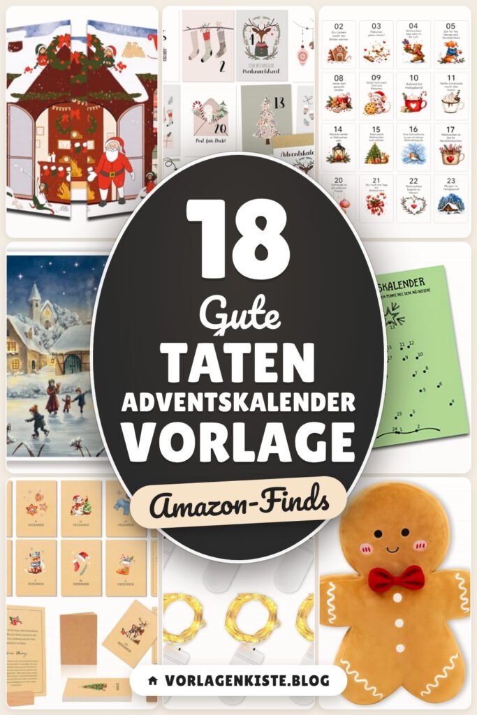 Gute Taten Adventskalender Vorlage: 18 Amazon-Finds