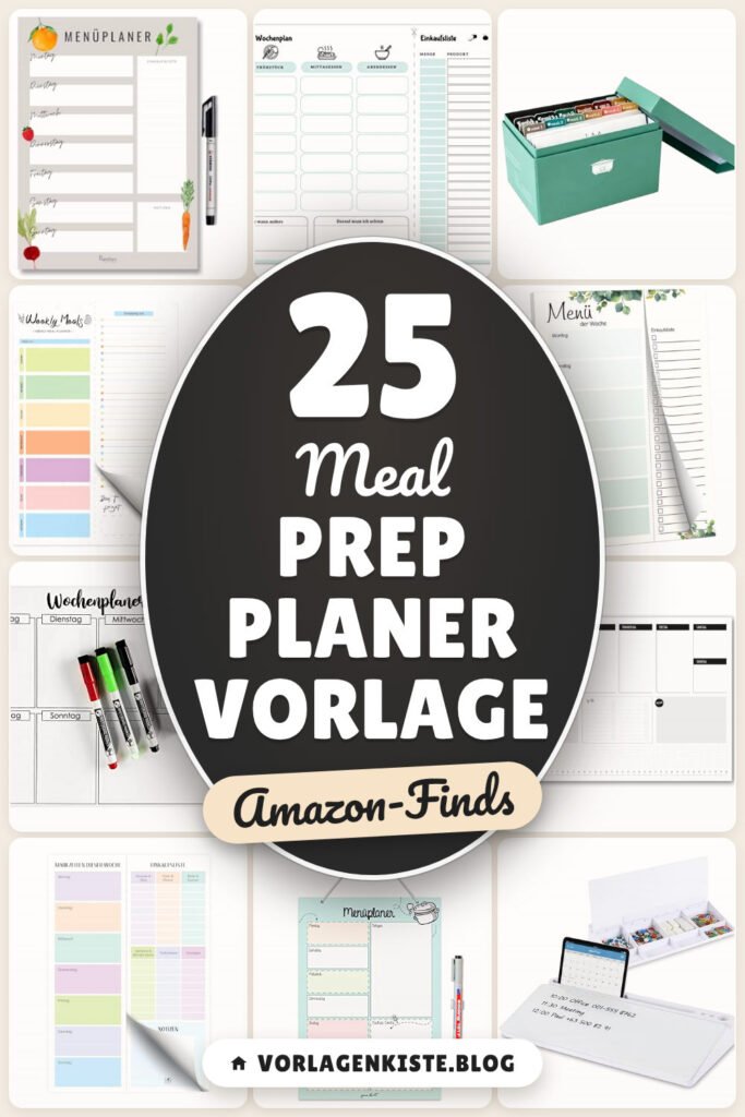Meal Prep Planer Vorlage: 25 Amazon-Finds, die sofort Freude machen