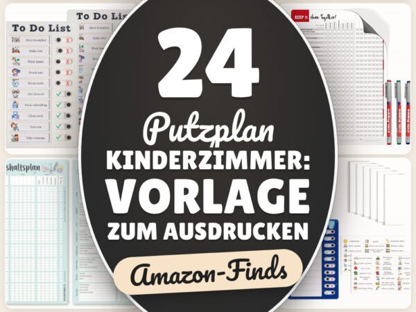 Putzplan Kinderzimmer: Vorlage zum Ausdrucken: 24 Amazon-Finds