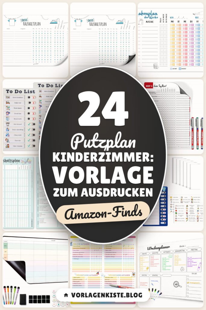 Putzplan Kinderzimmer: Vorlage zum Ausdrucken: 24 Amazon-Finds