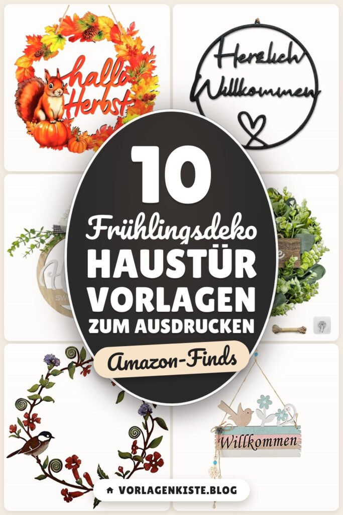 Frühlingsdeko Haustür Vorlagen zum Ausdrucken: 10 Amazon-Finds