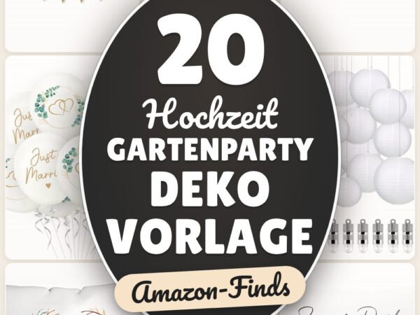 Hochzeit Gartenparty Deko Vorlage: 20 Amazon-Finds, die jeder braucht