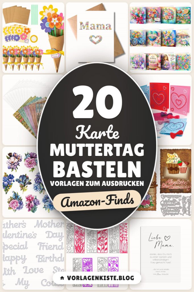 Karte Muttertag basteln Vorlagen zum Ausdrucken: 20 Amazon-Finds
