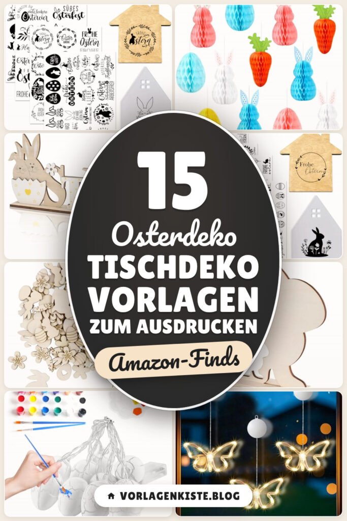 Osterdeko Tischdeko Vorlagen zum Ausdrucken: 15 Amazon-Finds