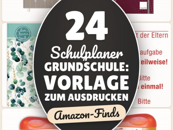 Schulplaner Grundschule: Vorlage zum Ausdrucken: 24 Amazon-Finds