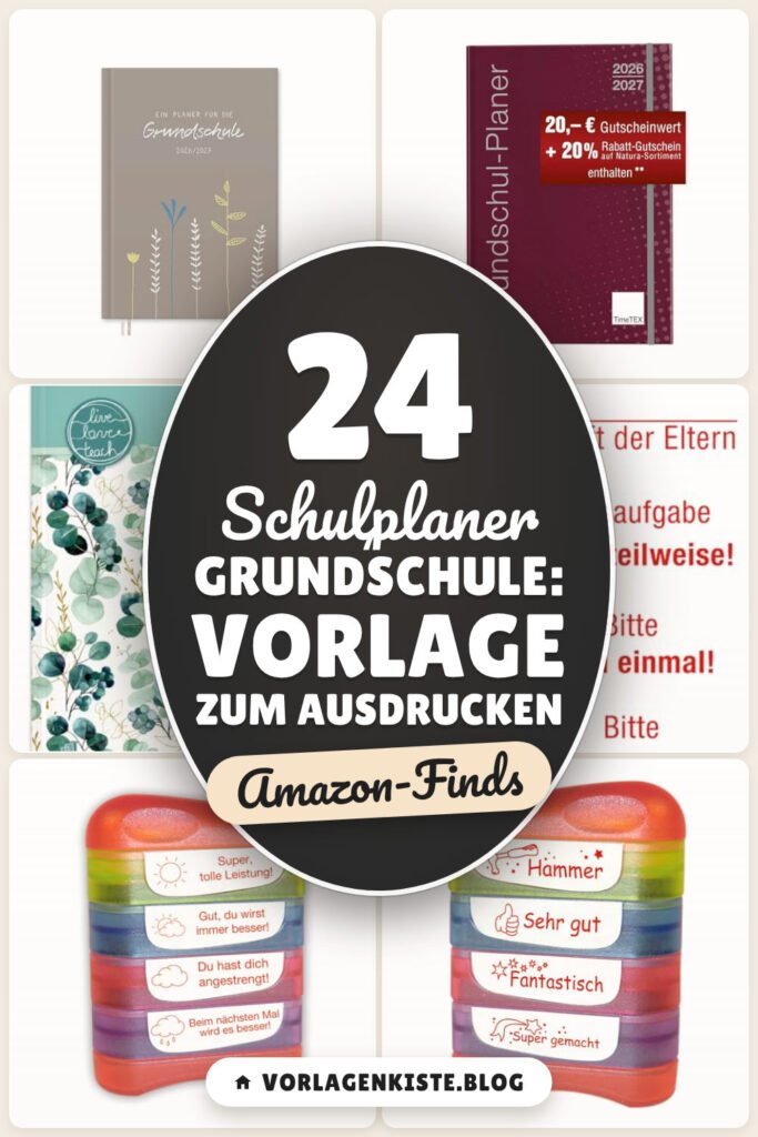 Schulplaner Grundschule: Vorlage zum Ausdrucken: 24 Amazon-Finds